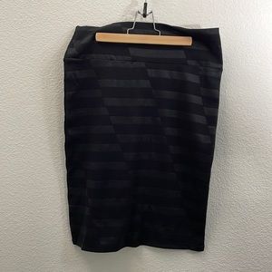 LuLaRoe Geometric Textured Black Cassie Skirt